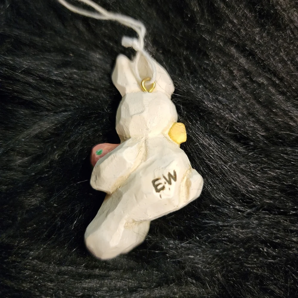 VINTAGE RARE FIND!Set of 4 Eddie Walker Easter Bunny Ornaments